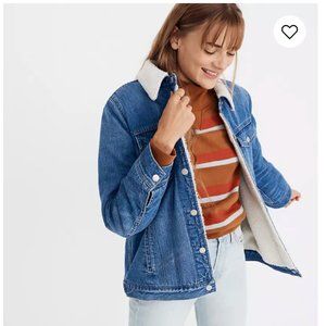 The Oversized Jean Jacket in Pinehill Wash: Sherpa